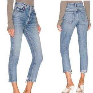 Agolde Riley High Rise Straight Crop Jeans in Endless size 29